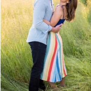 Reformation Rainbow Skirt - size 2